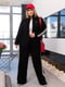 Трикотажний чорний костюм: кофта та штани-палаццо | 6846943 | фото 4