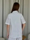 Льняна біла сорочка Ніно з коротким рукавом | 6847108 | фото 4