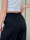 Чорні льняні штани-палаццо  Торіо  | 6847114 | фото 4