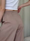 Бежеві льняні штани-палаццо  Торіо  | 6847117 | фото 4