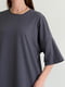 Сіра футболка оверсайз  Монті  | 6847144 | фото 6