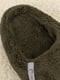 Махрові  утеплені капці кольору хакі | 6847325 | фото 5