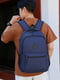 Універсальний синій рюкзак на два відділення з трьома кишенями (45*30*15 см) | 6847369