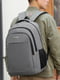 Сірий рюкзак на одне відділення з двома додатковими кишенями (43*27*18 см) | 6847376 | фото 2