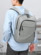 Сірий рюкзак на два відділення з чотирма кишенями (40*28*14 см) | 6847378 | фото 3