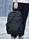 Чорний  рюкзак на одне відділення з двома додатковими кишенями (44*30*13 см) | 6847380 | фото 3