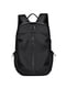 Чорний  рюкзак на одне відділення з двома додатковими кишенями (44*30*13 см) | 6847380 | фото 5