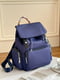 Синій  рюкзак на одне відділення з трьома додатковими кишенями (33*25*15 см) | 6847385