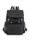 Чорний  рюкзак на одне відділення з трьома додатковими кишенями (33*25*15 см) | 6847387 | фото 3