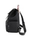 Чорний  рюкзак на одне відділення з трьома додатковими кишенями (33*25*15 см) | 6847387 | фото 4