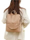 Рюкзак кавового кольору на одне відділення і три додаткові кишені (33*30*15 см) | 6847390 | фото 3