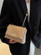 Мініатюрна сумочка кавового кольору на одне відділення (23*15*6 см) | 6847399 | фото 3