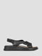 Шкіряні чорні сандалії | 6847640 | фото 3