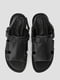 Кожаные черные сандалии на липучках | 6847643 | фото 5