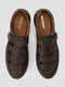 Кожаные коричневые сандалии | 6847646 | фото 5