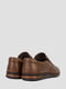Шкіряні перфоровані коричневі туфлі | 6847653 | фото 4
