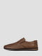 Шкіряні перфоровані коричневі туфлі | 6847653 | фото 2