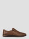 Шкіряні перфоровані коричневі туфлі | 6847653 | фото 3