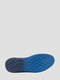Текстильные синие кроссовки на шнуровке | 6847655 | фото 6