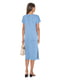 Блакитна сукня-футляр з розрізом | 6831826 | фото 8
