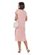 Легка бавовняна сукня-футляр пудрового кольору | 6831827 | фото 8