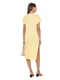 Жовта сукня-футляр з фігурним вирізом | 6831831 | фото 7
