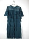 Синя сукня, декорована воланами | 6848074
