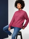 Бордовий светр з коміром-стійкою | 6848374 | фото 3
