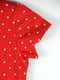Червона сукня в горох з накладними кишенями | 6849162 | фото 2