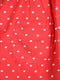 Червона сукня в горох з накладними кишенями | 6849162 | фото 3