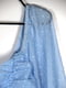 Коротка блакитна сукня в горох зі зборками | 6849231 | фото 2