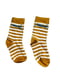 Жовті шкарпетки в смужку з написом | 6849327