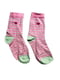 Рожеві шкарпетки в сіру смужку | 6849960