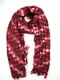 Бордовий шарф в принт | 6849970