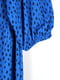 Синя сукня в принт з оборкою | 6850197 | фото 3