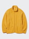 Флисовая желтая куртка с ветронепроницаемой окантовкой по краю | 6789343 | фото 3