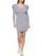 Женское платье DKNY в рубчик 1159801520 (Серый, L) | 6825483 | фото 2