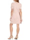 Розовое платье А-силуэта с фигурным вырезом | 6850992 | фото 2