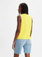 Жовта вільна футболка з принтом | 6851021 | фото 2