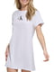 Домашнее белое платье для сна с логотипом | 6851049 | фото 2