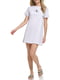 Домашнее белое платье для сна с логотипом | 6851049 | фото 4