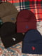 Бордовая шапка бини с вышитым логотипом | 6851055 | фото 2