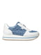 Сине-белые кроссовки на шнуровке | 6851069 | фото 2