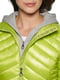 Зелена стьобана куртка на блискавці | 6851098 | фото 2
