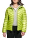 Зеленая стеганая куртка на молнии | 6851098 | фото 3