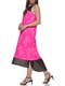 Рожева шифонова сукня А-силуету з принтом | 6851134 | фото 2