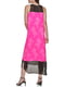 Рожева шифонова сукня А-силуету з принтом | 6851134 | фото 3
