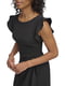 Черное платье А-силуэта с оборками | 6851138 | фото 3