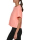 Укорочена бавовняна футболка коралового кольору | 6851142 | фото 4