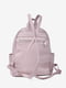 Рюкзак кожаный светло-лиловый | 6851501 | фото 3